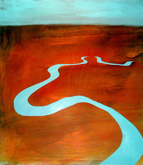 Red River Painting by Mark Dixon