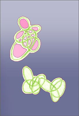 three loops. another hybrid drawing