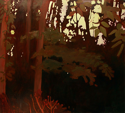 Dark Forest, painting by Mark Dixon