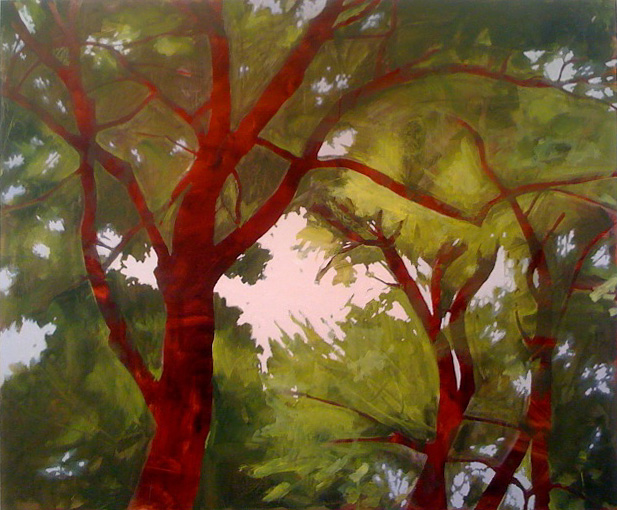 Red Trees from Below